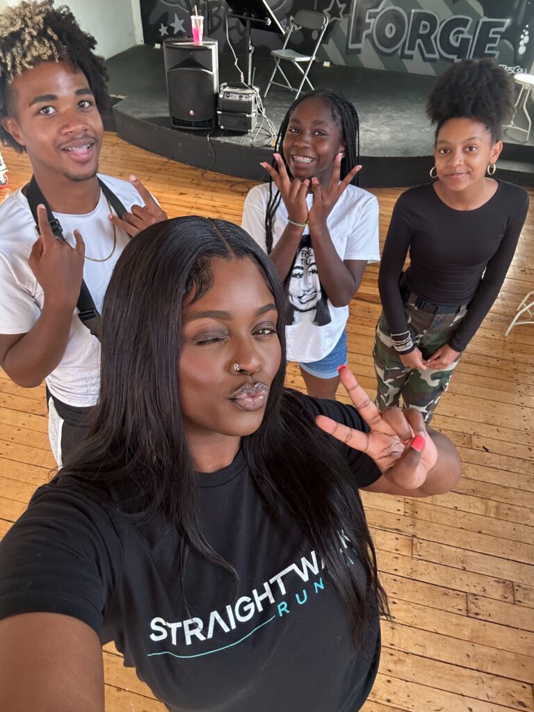 students in afterschool confidence program learning leadership skills