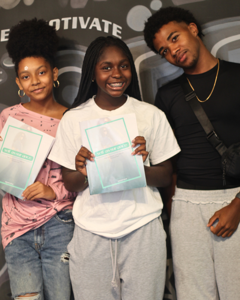 students in afterschool confidence program learning leadership skills